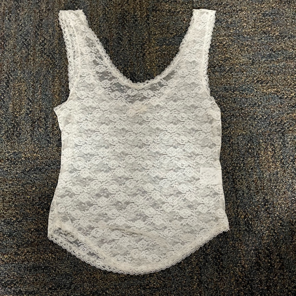 brandy melville sheer lace tank